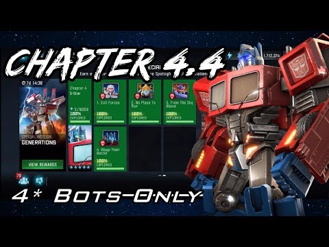 Generations 4.4 - 4 Star Bots Only - Transformers: Forged to Fight