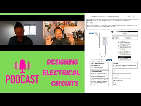How to design electrical circuits E2 - Shower circuit 78m long! 2396 Design
