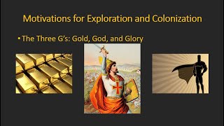 Motivations for European Exploration