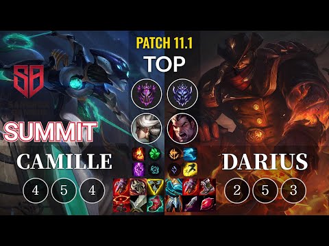 SB Summit Camille vs Darius Top - KR Patch 11.1