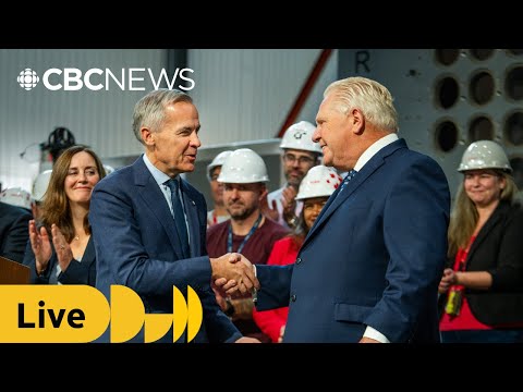 Ford, Carney make announcement east of Toronto