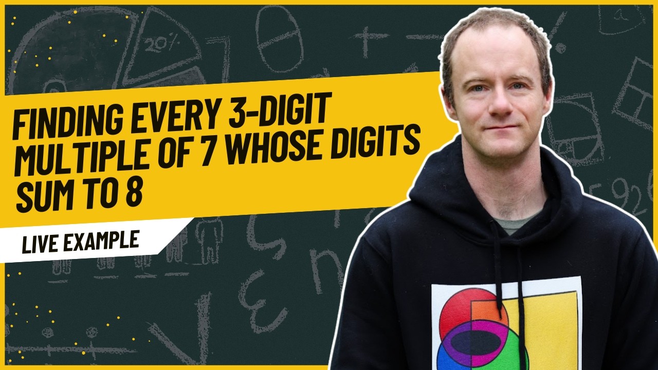 Finding Every 3-Digit Multiple of 7 Whose Digits Sum to 8