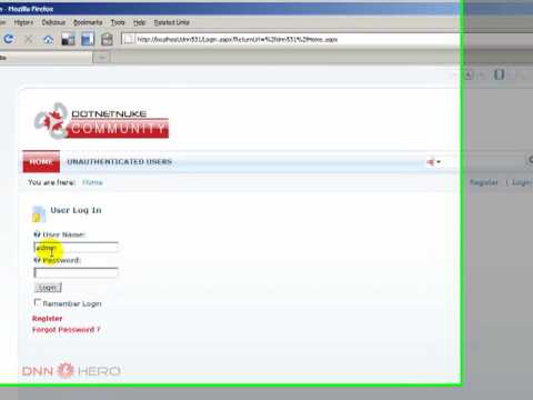 DotNetNuke Tutorial - Understanding roles and permissions - Video #23