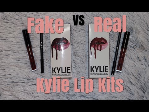 Fake VS Real Kylie Lip Kit Comparison: Love Bite