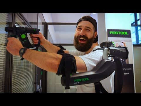 UNBOXING e TEST in ANTEPRIMA del nuovo ESOSCHELETRO Festool ExoActive