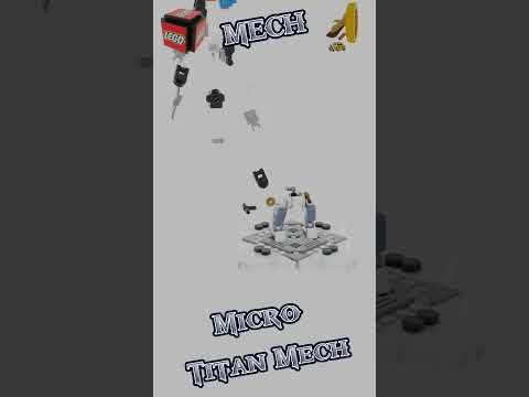 Micro Titan Mech - LEGO MECH MOC - #legospeedbuild #animation #shorts