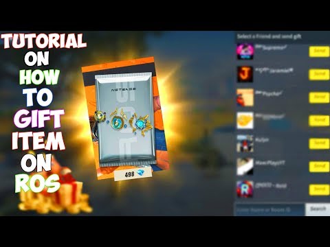 How To Gift ITEM ON ROS! (Tutorial)(Rules Of Survival:Battle Royale)