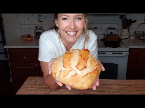 Homemade Bread for Beginners EASY Recipe in 5 Minutes of Hands On Time a Day