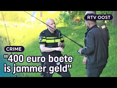 Grote politiecontrole onder sportvissers: meekijken met de politie | RTV Oost