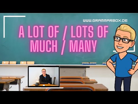 A LOT OF / MUCH / MANY - When do you take what?