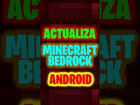 ✋😨Como ACTUALIZAR Minecraft BEDROCK ANDROID👈😂 #datwinxd