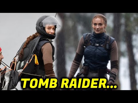 NEW Set Photos Of Sophie Turner As Lara Croft For Tomb Raider TV Series