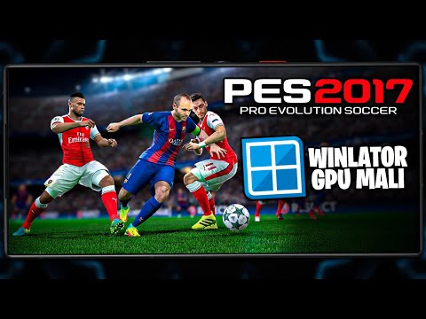 Como JOGAR PES 2017 no CELULAR! | RODANDO EM GPU MALI | PES 2017 Winlator Frost