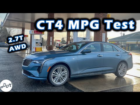 2023 Cadillac CT4 2.7T – MPG Test | Real-world Highway Range and Fuel Economy