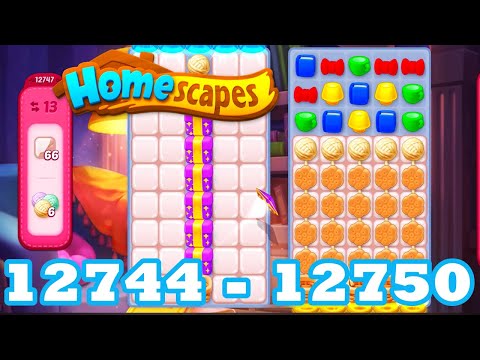 Homescapes Level 12744 - 12750 HD 3 - match | android | IOS | 12745 | 12746 | 12747 | 12748 | 12749