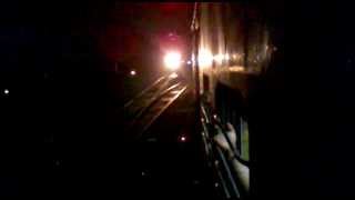 preview picture of video 'High Speed Night Action::: Raw Crossing by Vibhuti Express!!!'