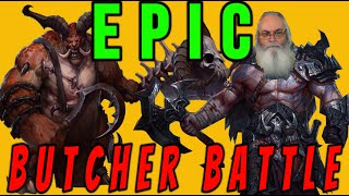 EPIC Butcher Battle Was Like he planned it! Diablo 4