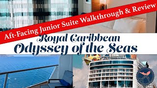 Odyssey of the Seas | Royal Caribbean | Aft-Facing Junior Suite Walkthrough and Review | Cabin 12324
