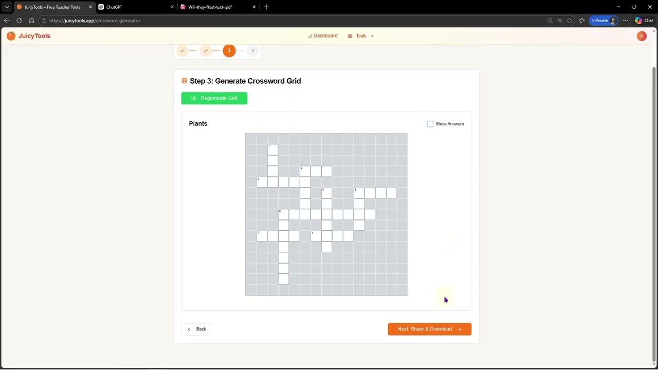 Create Classroom Crosswords in Seconds (AI Crossword Generator Tutorial)