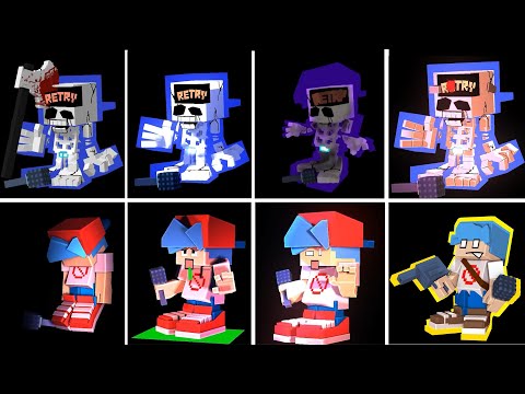 The Best Game Over Screen in FNF - Minecraft #3