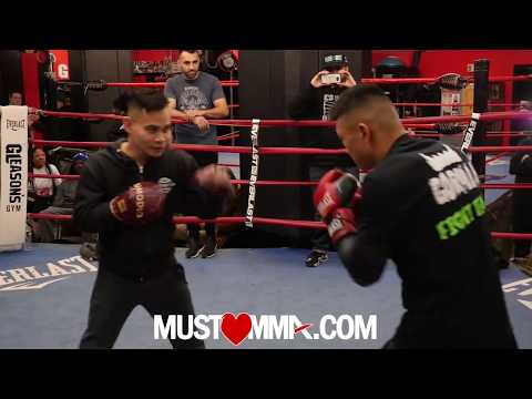 Arnold Khegai vs. Stephen Fulton | FULL PRESS WORKOUT SLO-MO TRAINING