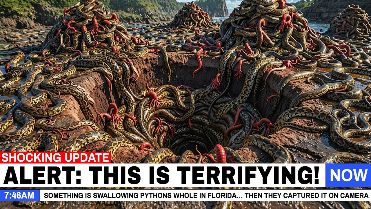 Something Is SWALLOWING Pythons WHOLE in Florida… Then They Captured It On Camera