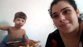 ROTINA DA MANH/LAVEI A COZINHA/MUITA ROUPA PRA LAVAR/ALMOO MACARRO DE POBRE/CANTINHODA MAHPORTERO