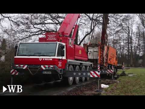 Bergung eines Müllwagens in Bünde