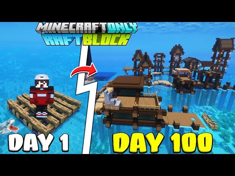 KienRic - KienRic Summary of 100 Days of Survival on a Raft in Minecraft