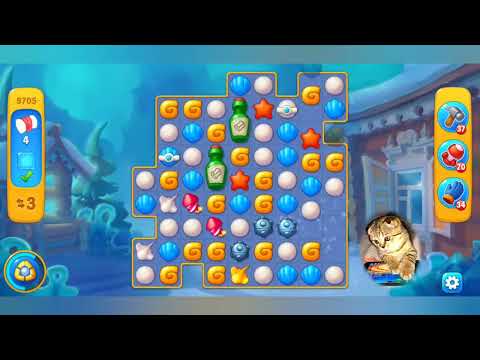 Fishdom 2022, no Boosters,  9705  level  -  прохождение без бустеров,  9705  уровень.