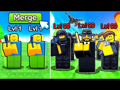I Created The STRONGEST Army in Roblox Merge Your Army!