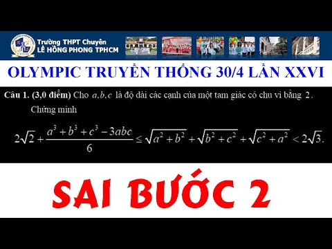 TTV: Đề Thi Olympic até 10 THPT Lê Hồng Phong TPHCM dia 30/04/2021