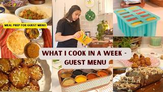 Meal Prep for Guest - What I Cook for Guests for 1 Week | Monday - Friday Easy Vegetarian Meal Ideas