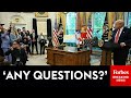 BREAKING Trump Takes Questions From Reporters In Oval Office As India Pakistan Conflict Intensifies