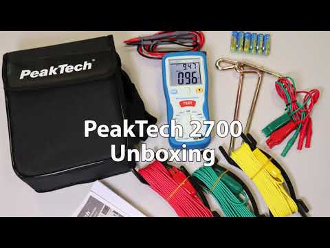 PeakTech 2700 Unboxing - Erdwiderstand Tester / Earth Resistance Tester - Deutsch (ENG Sub)