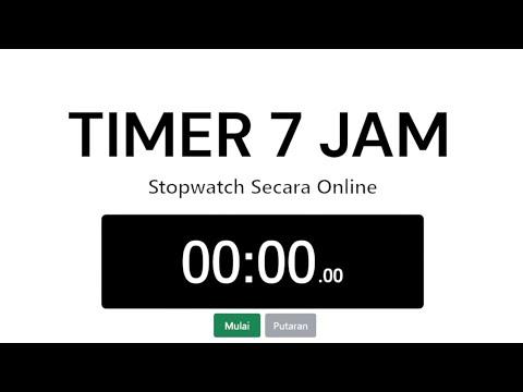 Timer 7 jam waktu maju