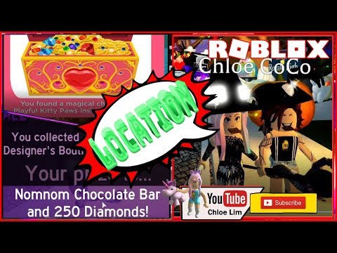 Roblox Gameplay Royale High Halloween Event Chest Playful Kitty Paws Arctxic S Homestore Nomnom Chocolate Bar Candy Locations Steemit - kitty obby roblox