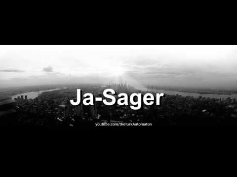 How to pronounce Ja-Sager in German