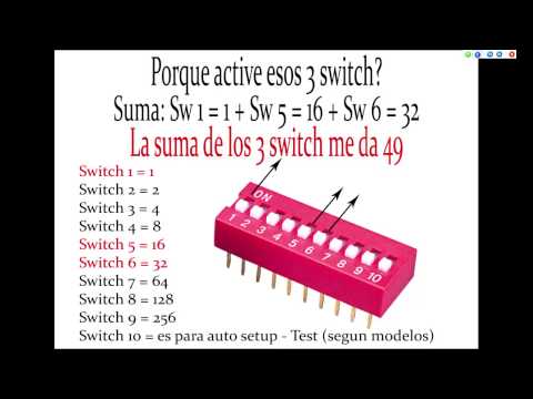 Tutorial dmx Basico - Video N° 2 - Seleccion por Dip Switch