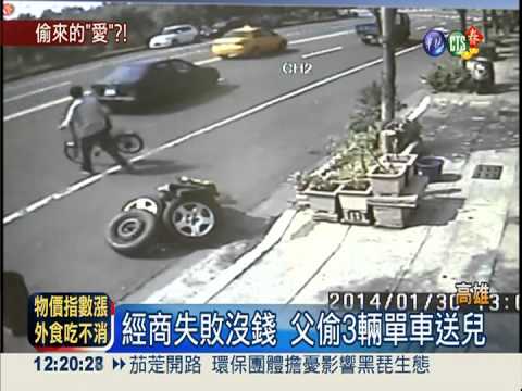 父愛用錯方法! 貧父偷單車送兒