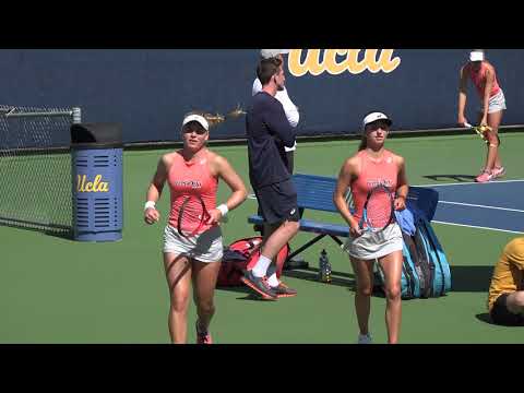 02 29 2020 #1 Bolton/Hart (UCLA) Vs.  Failla/Iamachkine (PEPP) #1 women's tennis doubles