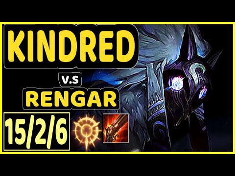 SPOOKZ (KINDRED) vs RENGAR - 15/2/6 KDA JUNGLE GAMEPLAY - OC Ranked DIAMOND
