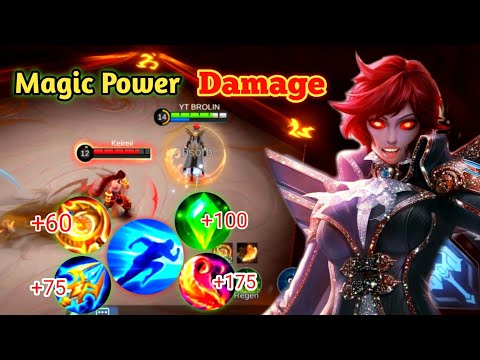 Eudora Full Magic Power Damage !! Build Top 1 Global Eudora !! MLBB