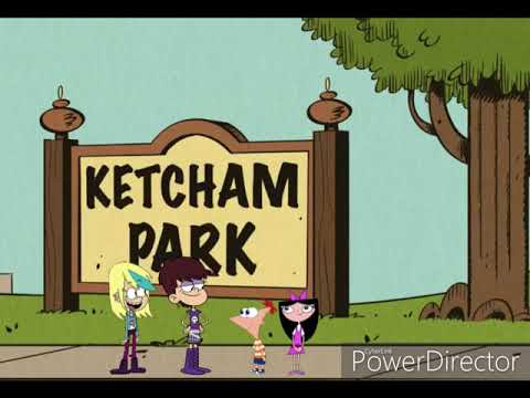 Luna Loud and Sam Sharp meeting up with Phineas and Isabella