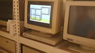SOKOBAN DOS GAME PLAY AT HYUNDAI SUPER 16E 16BIT XT COMPUTER