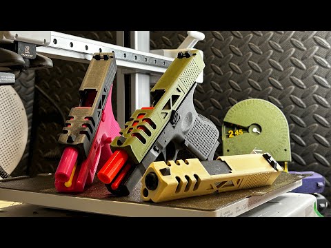 Easy 3d print prop pistol replica slide for cosplay