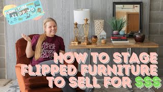 | Staging Flipped Furniture to Sell for Profit | Staging Wall Build | FURNITURE FLIPPING TEACHER |