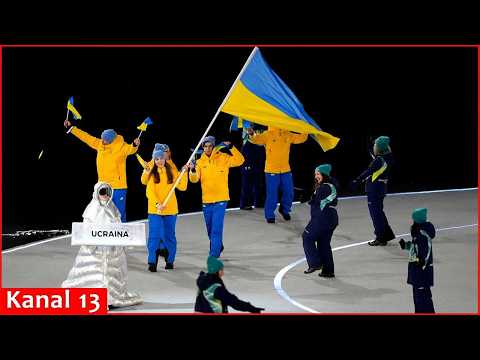 Russian woman carried Ukraine placard at Winter Olympics opening ceremony in show of support