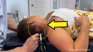 HEADACHE GONE In ONE VISIT!! 🙌🏻 😳 Doctors *FAILED* TO Help...CRUNCHES & Massage - ASMR