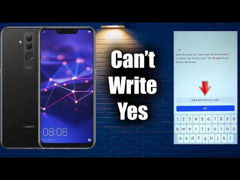 Mate 20 Lite Hard Reset (Solution of Yes Can't Write problem)